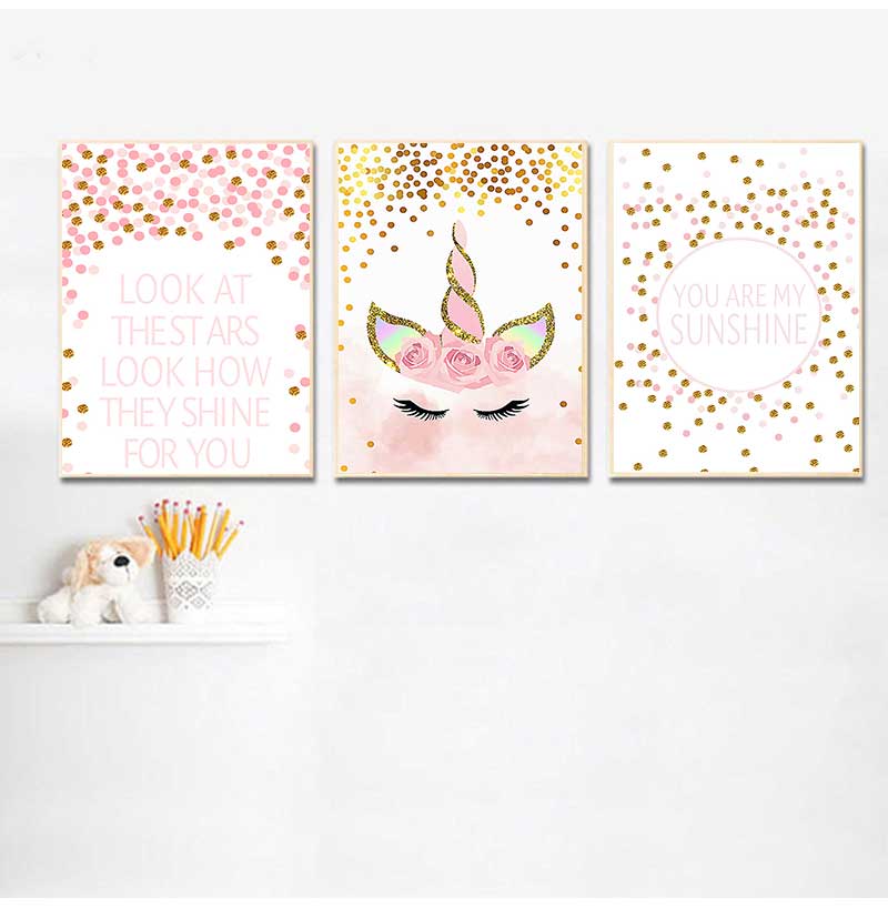 Baby Girl Nursery Quotes - Immagine decorativa Decorazione della camera da