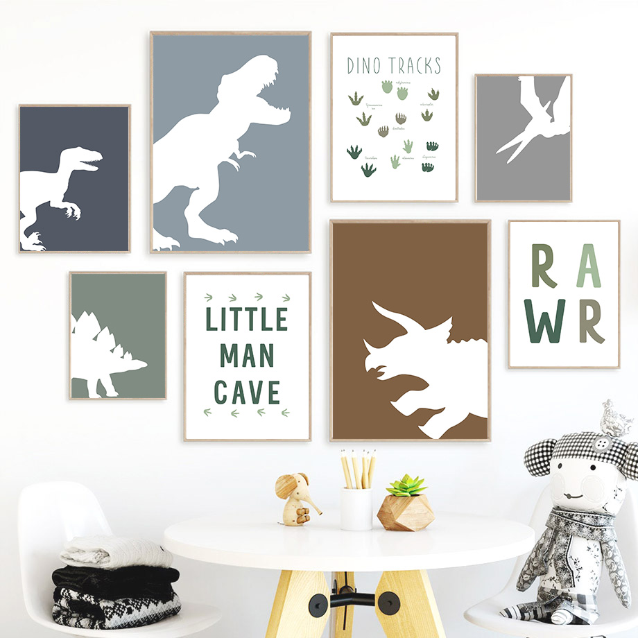 Baby Girl Nursery Quotes - Dinosauro giurassico Tyrannosaurus Rex Triceratops Citazioni
