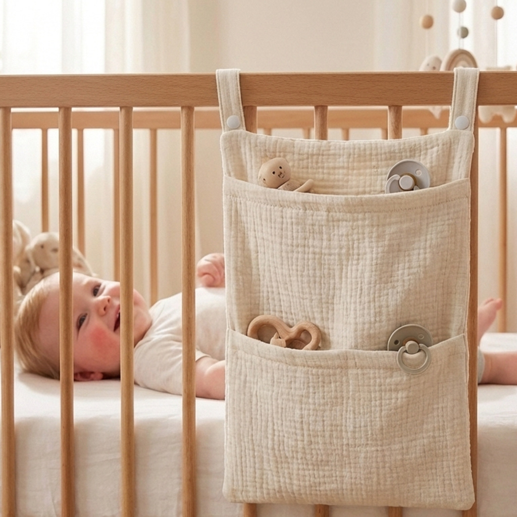 Baby Nursery Shelves - Organizer per culla, borsa portaoggetti sospesa