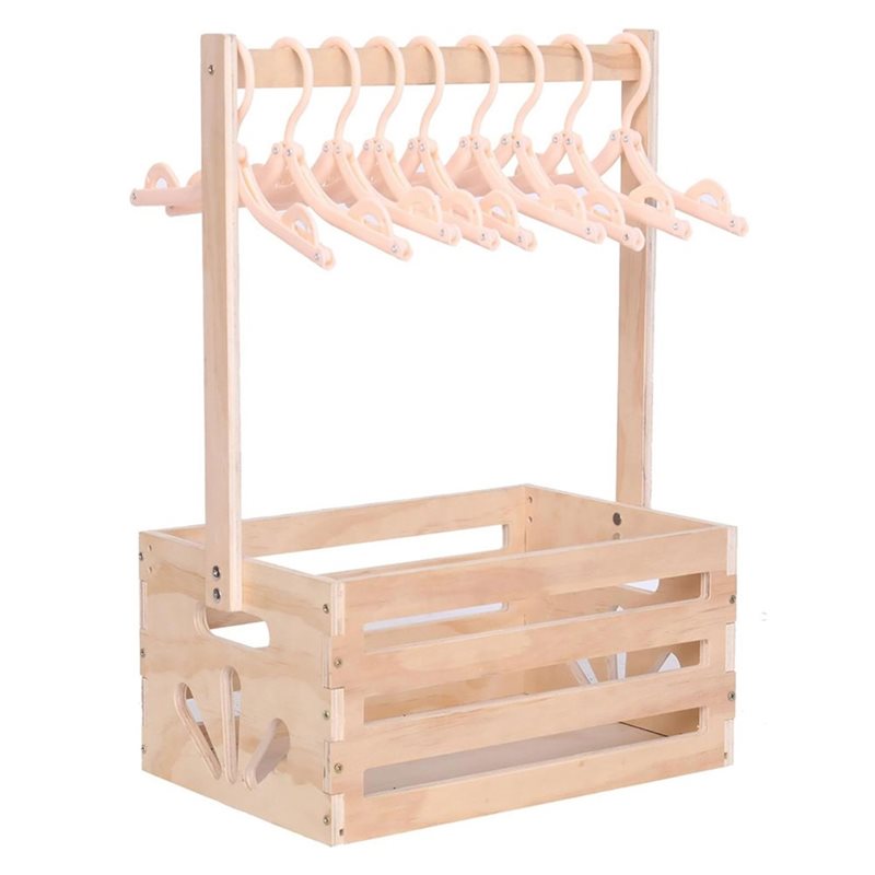 Baby Nursery Handles - Cesto Regalo in Legno per Baby