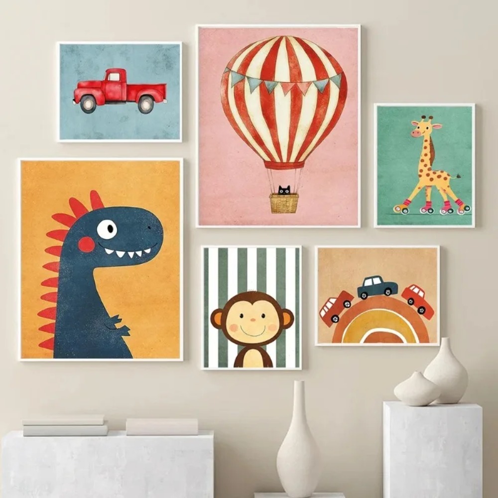 Baby Nursery Neutral - 1 pz. Quadro senza cornice con