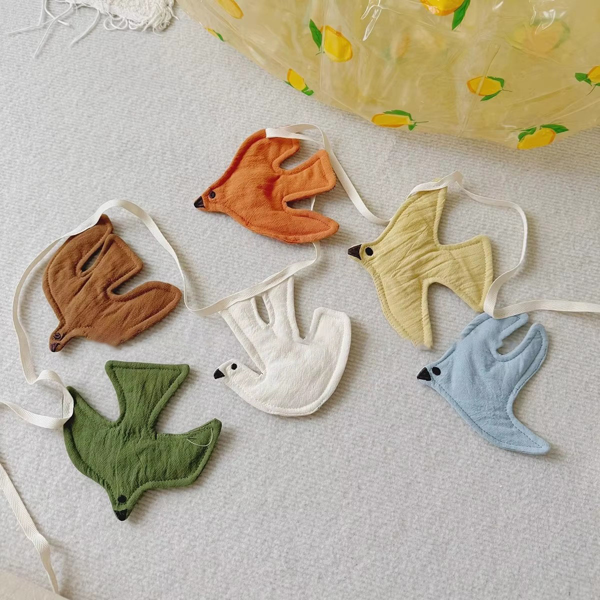 Baby Nursery Fabric - Ghirlanda di Bandierine in Tessuto a