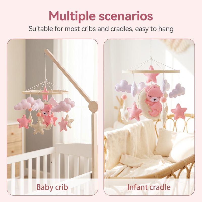 1 Pezzo Carillon Mobile in Leg - Baby Nursery Equipment recensione e prezzo