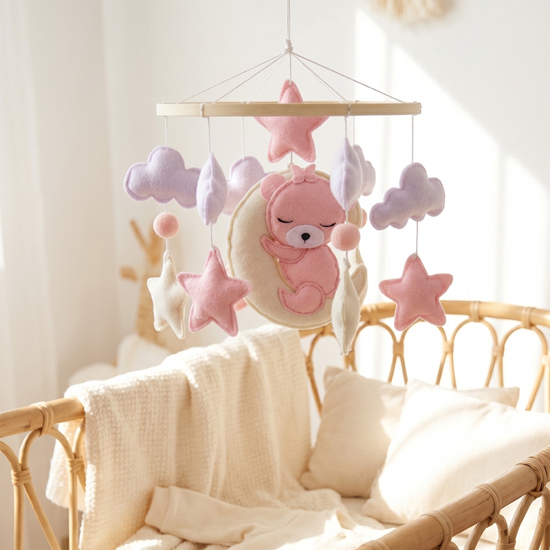 1 Pezzo Carillon Mobile in Leg - Baby Nursery Equipment recensione e prezzo