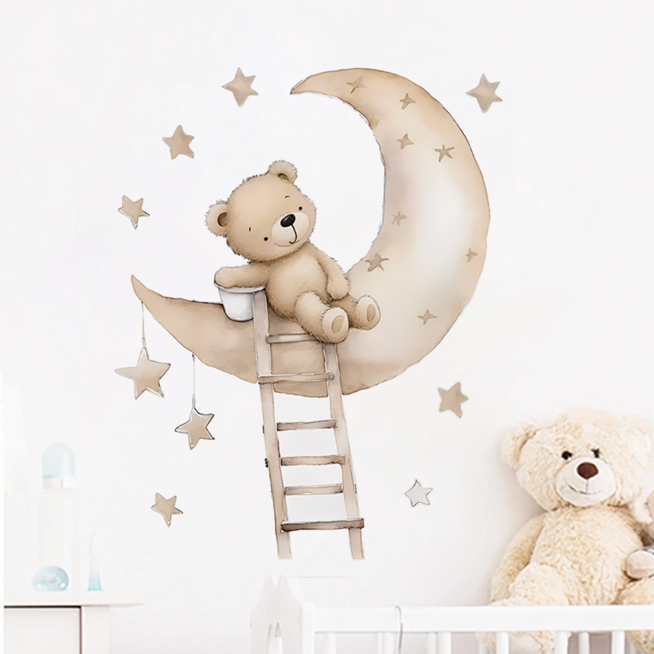 Simpatico orso stella nuvola a - Baby Girl Nursery Quotes recensione e prezzo