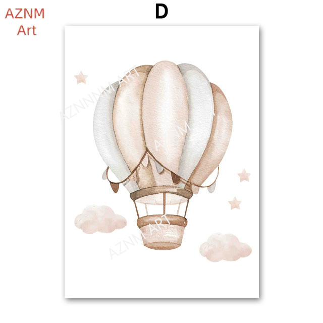 Poster con elefante, palloncin - Baby Nursery Fabric recensione e prezzo