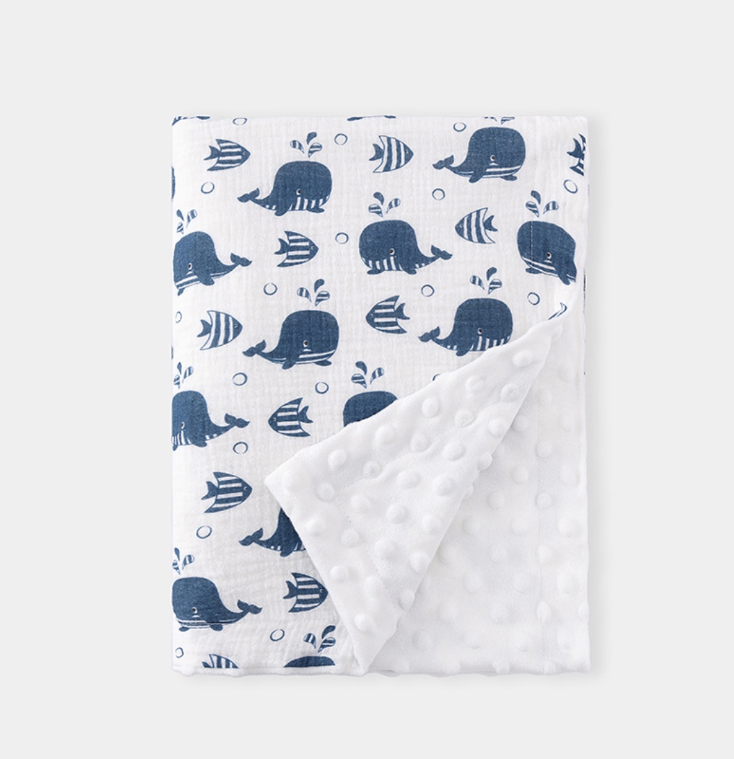 Coperta in mussola per neonati - Baby Boy Nursery Quilt recensione e prezzo