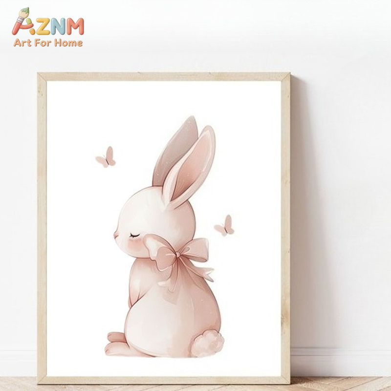 AZNM Quadro su Tela con Conigl - Baby Nursery Neutral recensione e prezzo