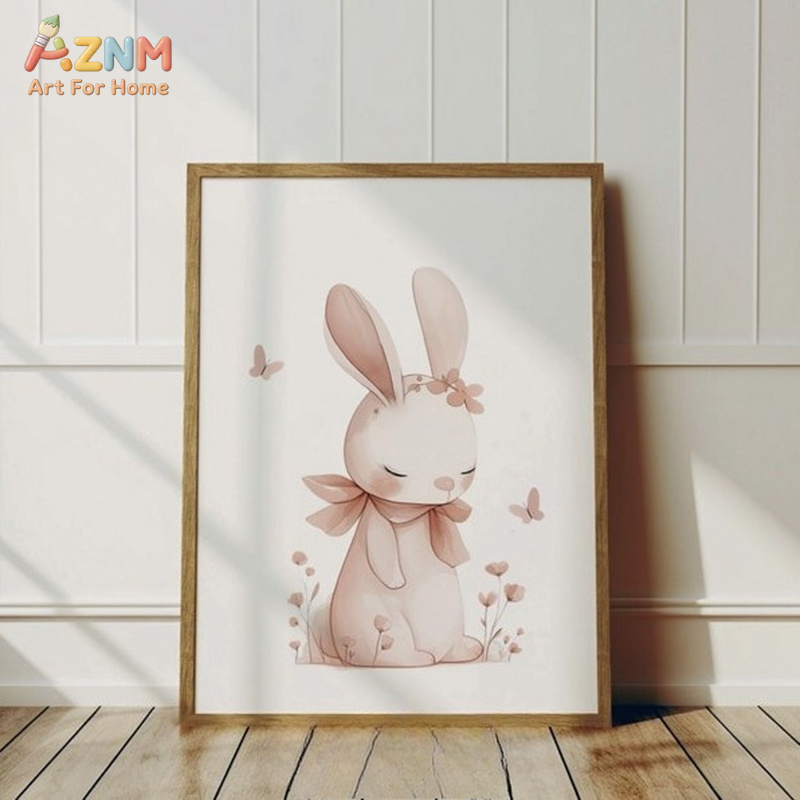 AZNM Quadro su Tela con Conigl - Baby Nursery Neutral recensione e prezzo