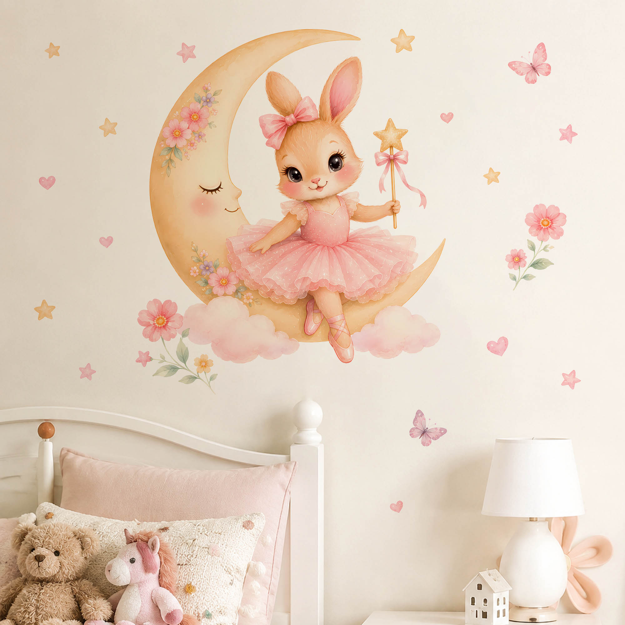 Adesivi Murali Acquerello Ball - Baby Girl Nursery Quotes recensione e prezzo