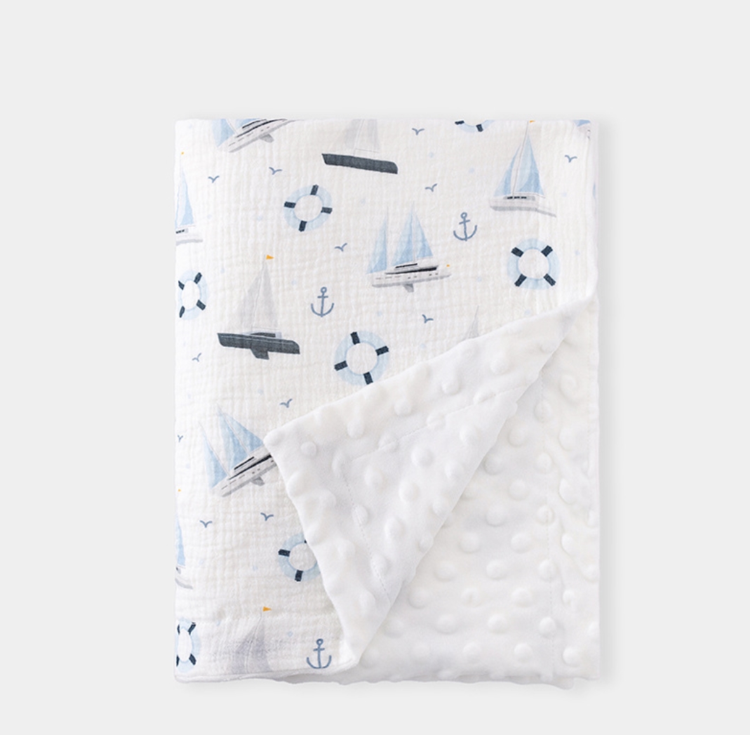 Coperta in mussola per neonati - Baby Boy Nursery Quilt recensione e prezzo