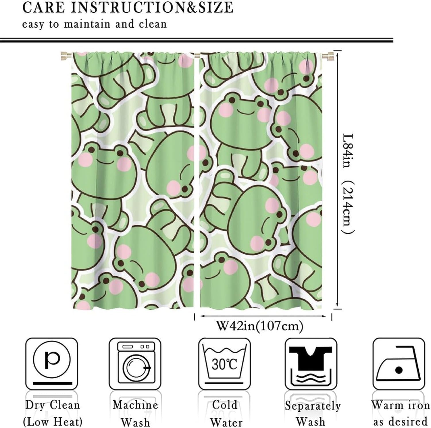 Tende con Motivo di Simpatiche - Baby Nursery Green recensione e prezzo