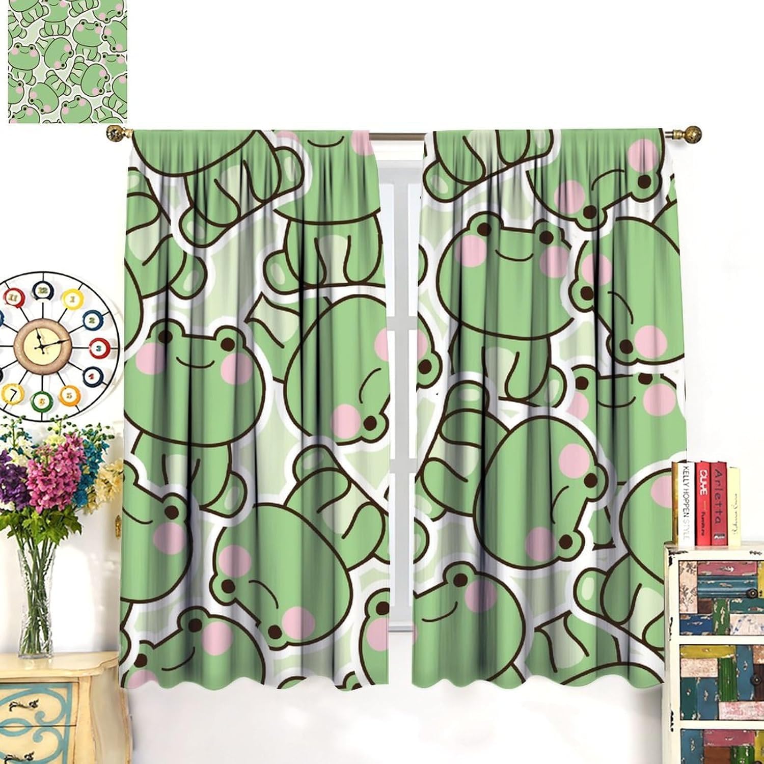 Tende con Motivo di Simpatiche - Baby Nursery Green recensione e prezzo