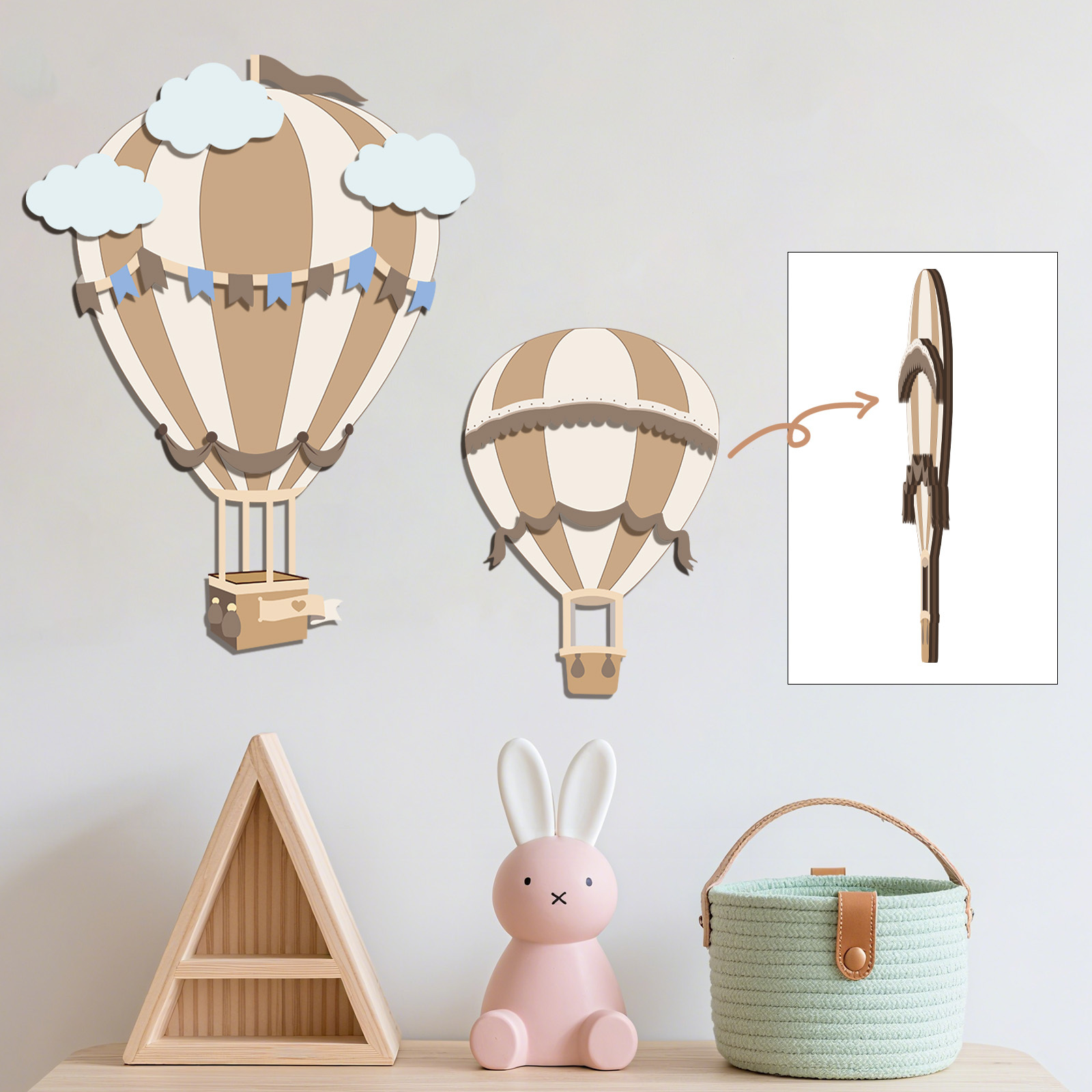 Decorazione da Parete in Legno - Baby Nursery Neutral recensione e prezzo