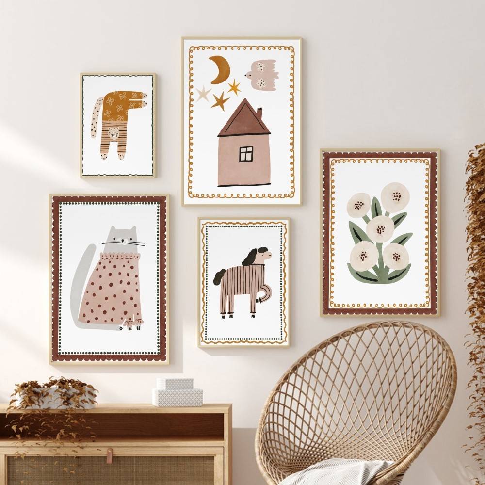 Poster Boho Neutro per Bambini - Baby Nursery Wallpaper Neutral recensione e prezzo