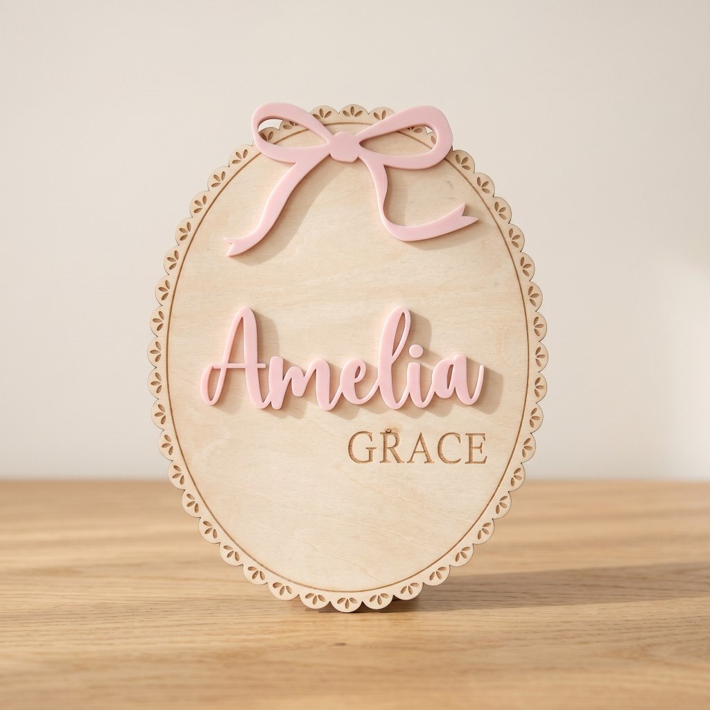 1 Pezzo Targa in Legno Persona - Baby Nursery recensione e prezzo
