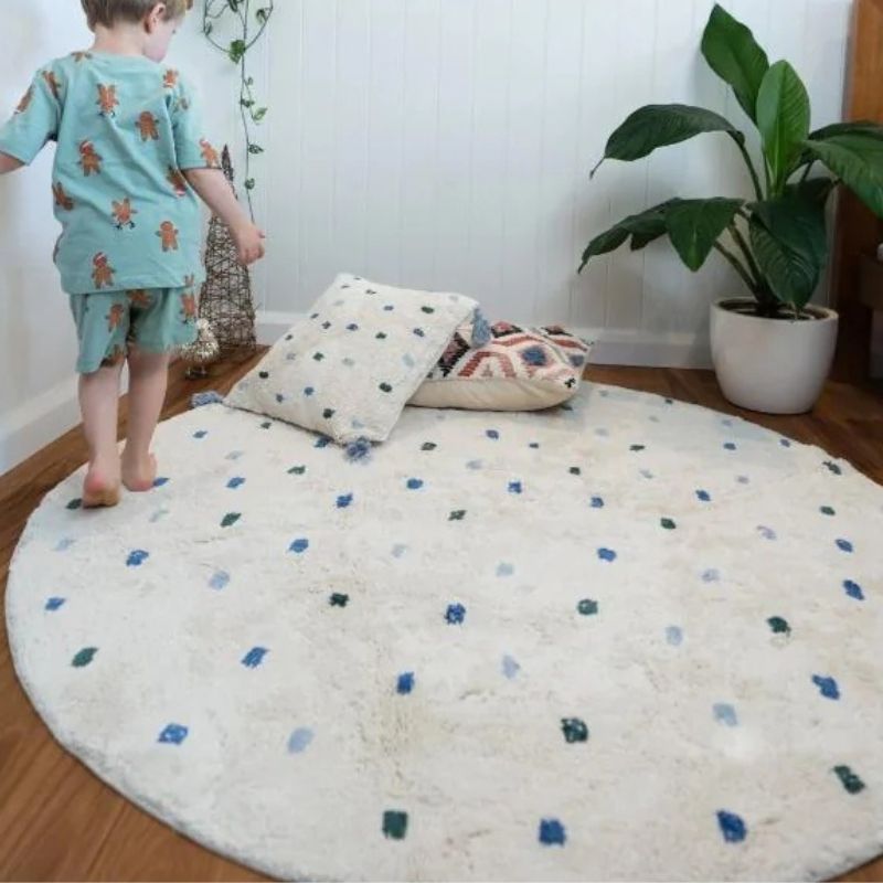 Dot Fluffy Carpet soggiorno ro - Baby Nursery Fabric recensione e prezzo