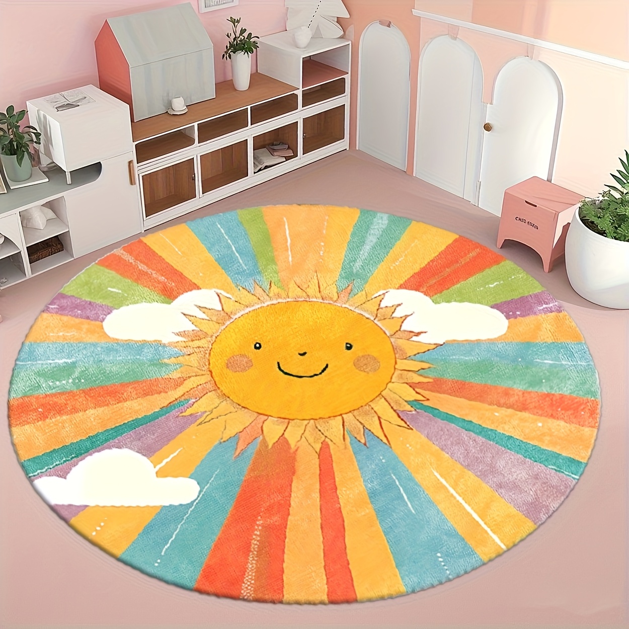 Carino Tappeto Rotondo in Pelu - Baby Nursery Themes Girl recensione e prezzo