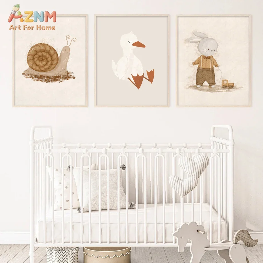 Stampa su tela neutra AZNM con - Baby Nursery Neutral recensione e prezzo