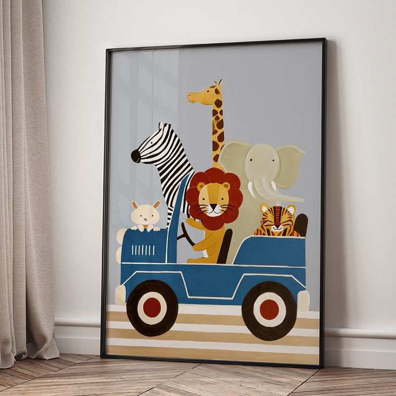 Divertenti Poster e Stampe su  - Baby Nursery Fabric recensione e prezzo