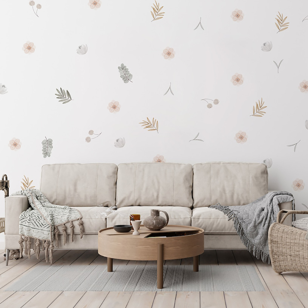 Boho Leaves Botanical Decalcom - Baby Girl Nursery Quotes recensione e prezzo