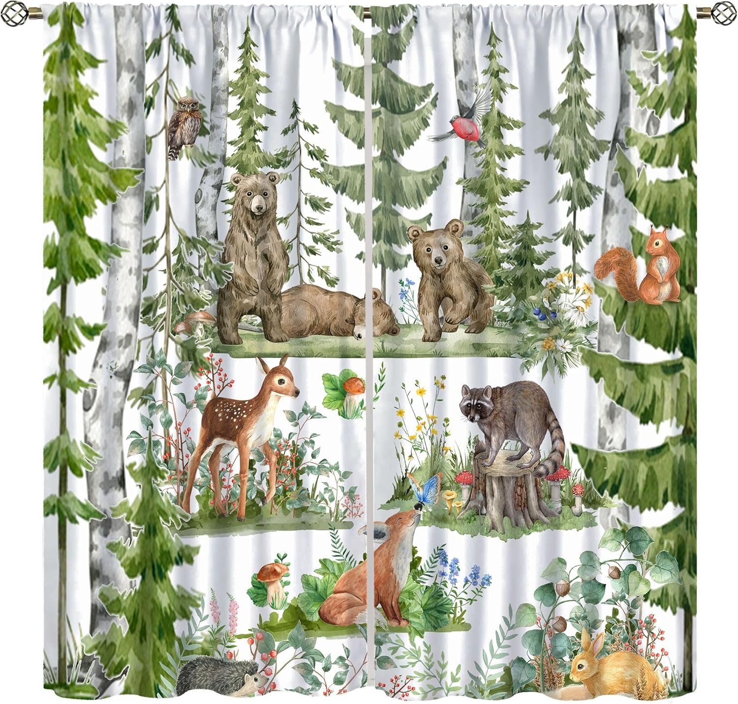Tende per animali della forest - Baby Nursery Green recensione e prezzo
