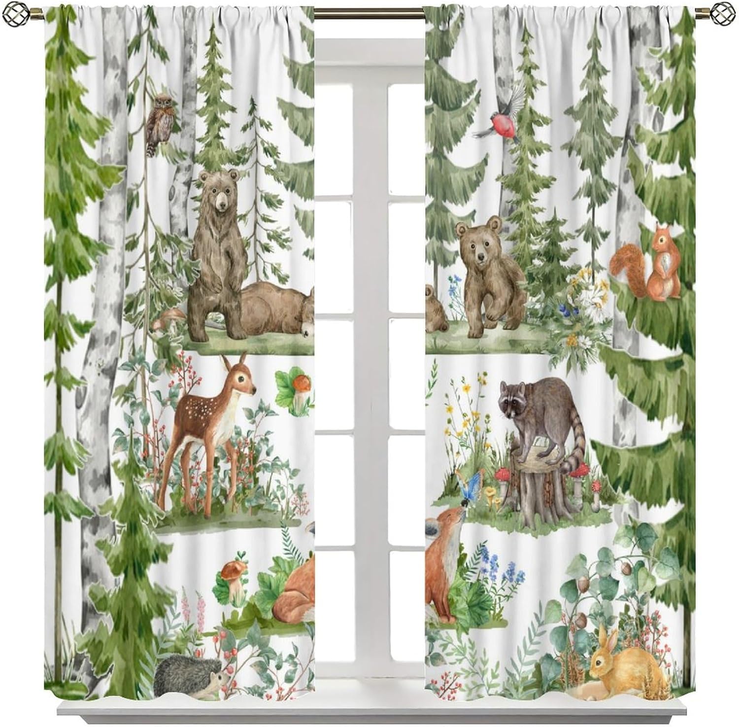 Tende per animali della forest - Baby Nursery Green recensione e prezzo