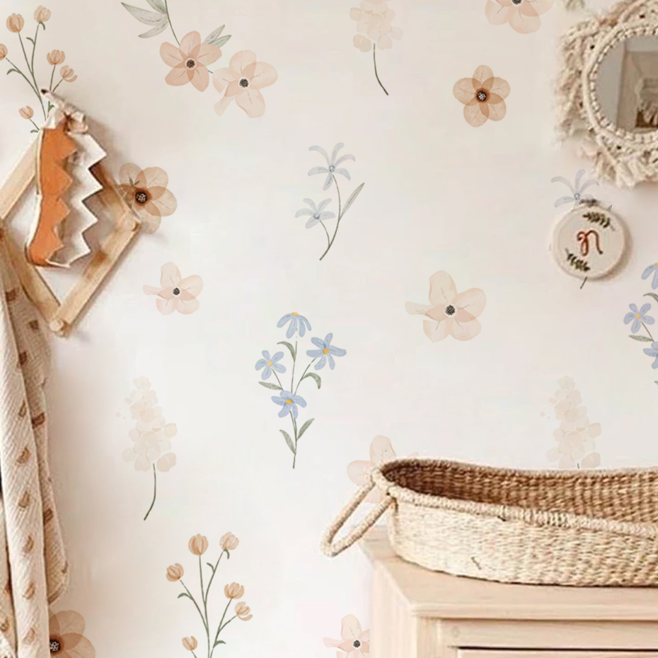 Adesivi murali fiori acquerell - Baby Girl Nursery Quotes recensione e prezzo