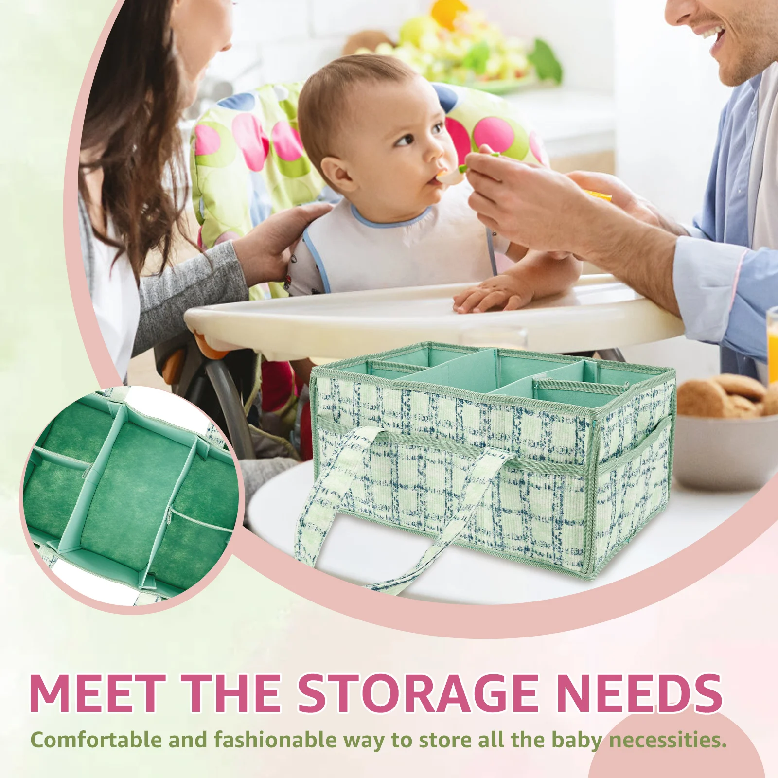 Borsa per pannolini per bambin - Baby Nursery Handles recensione e prezzo