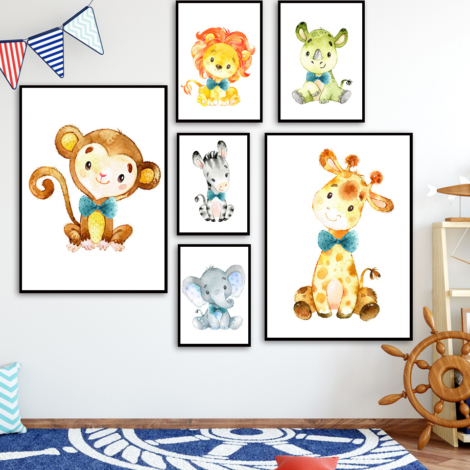 Wall Art Canvas Painting Carto - Baby Zebra Nursery recensione e prezzo