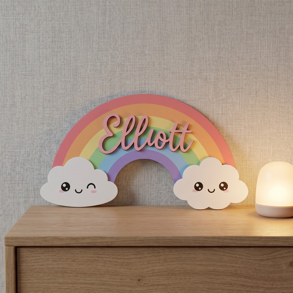 1 Pezzo Targhetta in Legno Per - Baby Nursery Neutral recensione e prezzo