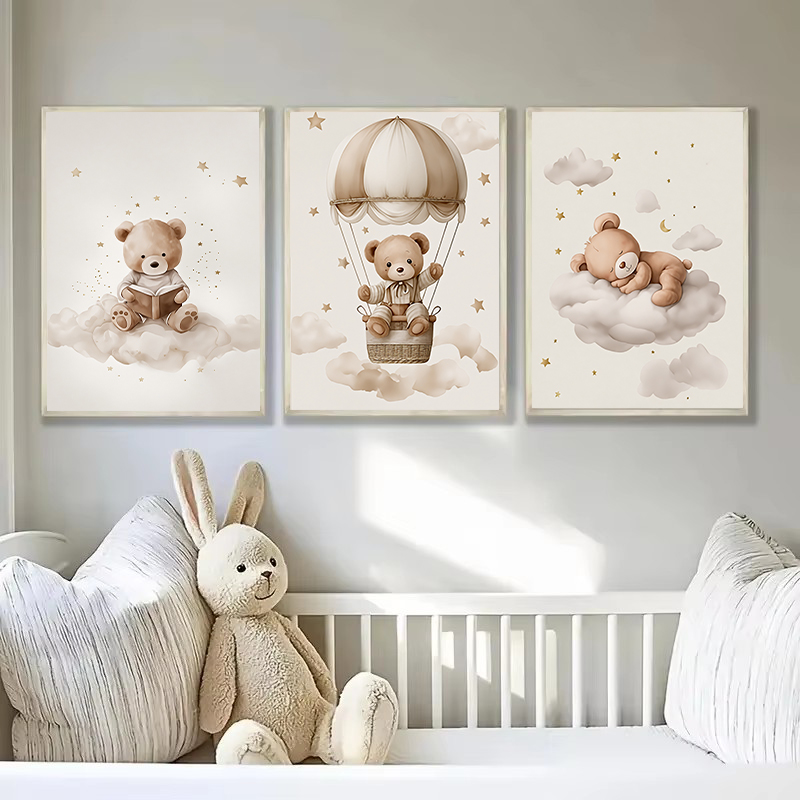 3 pz/set Bohemian Teddy Bear A - Baby Nursery Fabric recensione e prezzo