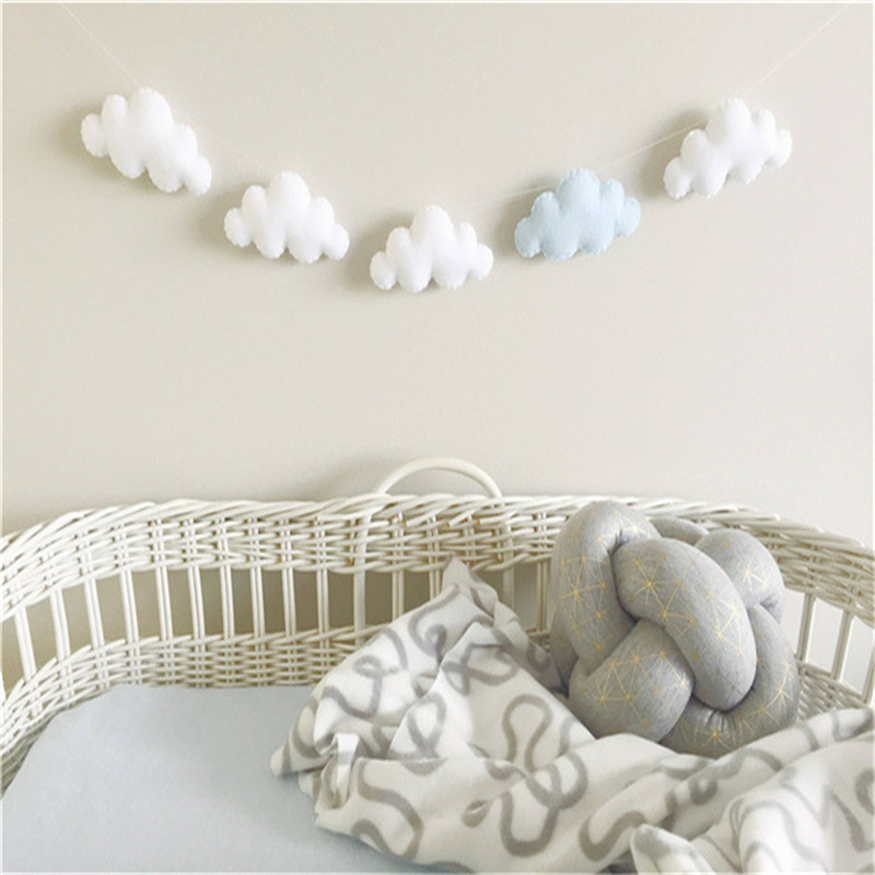 Nordic feltro nuvola ghirlande - Baby Nursery Fabric recensione e prezzo