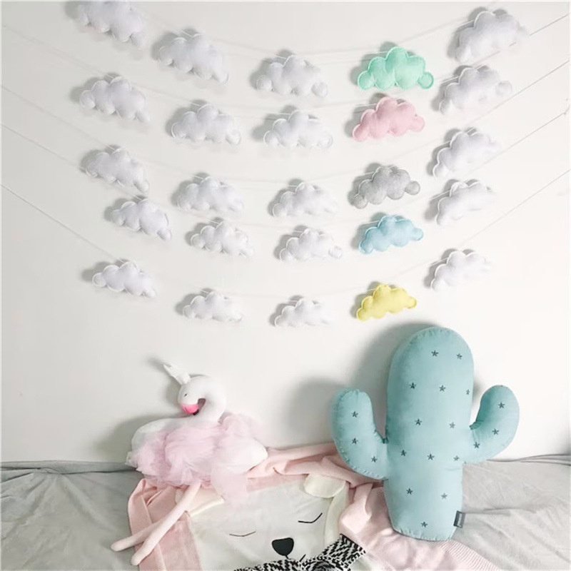 Nordic feltro nuvola ghirlande - Baby Nursery Fabric recensione e prezzo